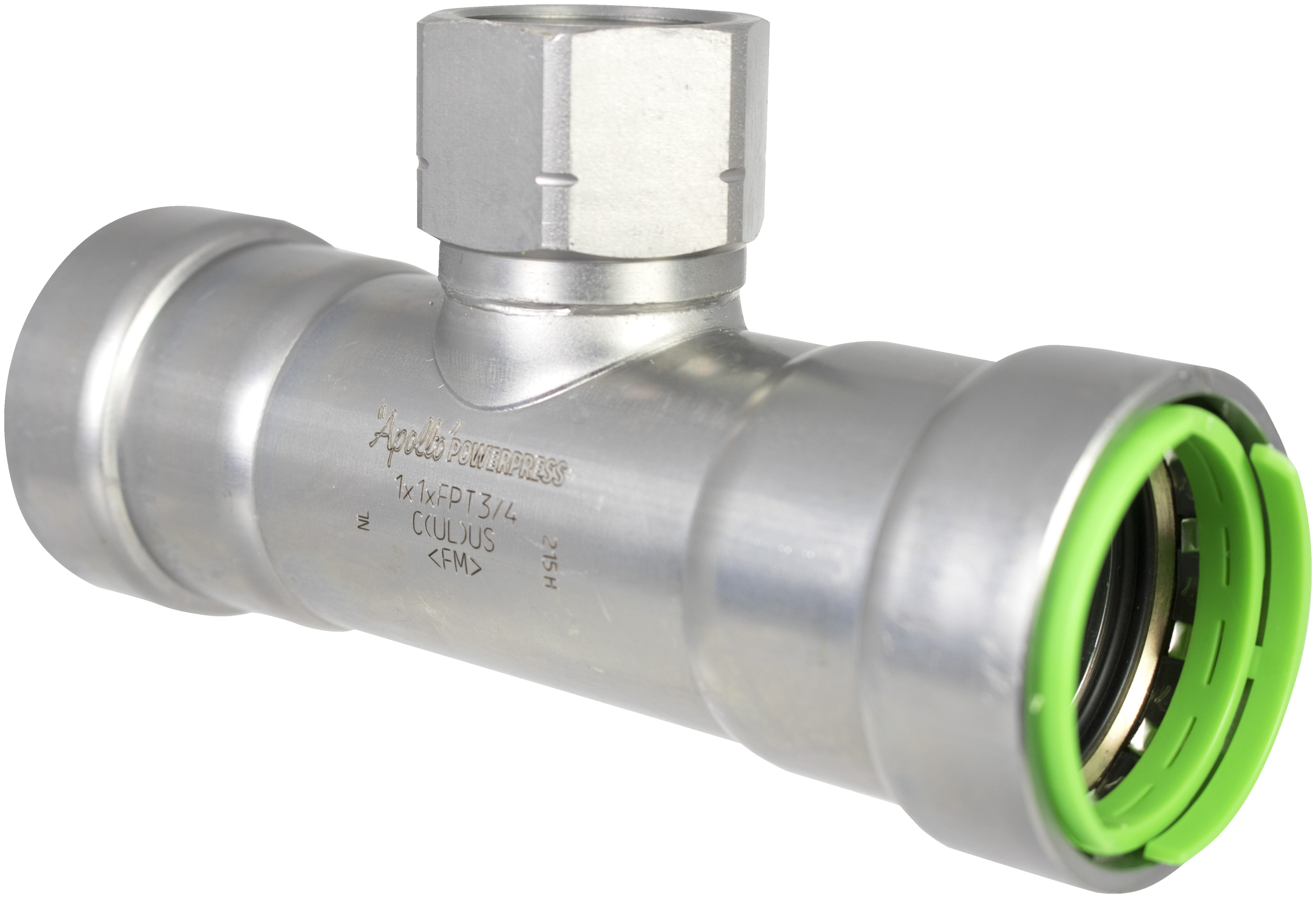 1-1/2 x 1-1/2 x FPT 1 APOLLO POWERPRESS FPT RED TEE, CS, EPDM, 4712, FFF - PWR7480627